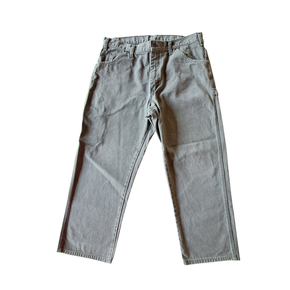 Dickies 1939 Duck Canvas Carpenter Pants 36x30 Olive Workwear Skate‎ Streetwear